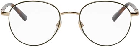 gucci gold & green round outline glasses|Gucci gold bracelets for women.